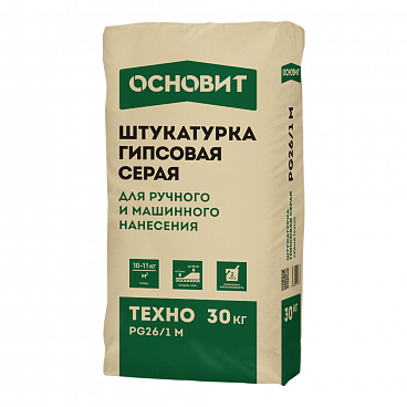Гипсовая штукатурка ОСНОВИТ ТЕХНО PG26/1 M